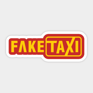 fake taxi Sticker